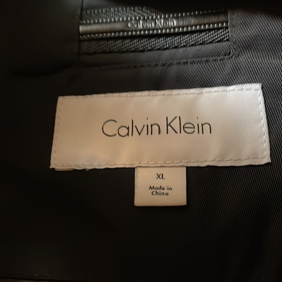 Women’s Calvin Klein Black Rain Coat Windbreaker XL - Picture 5 of 8